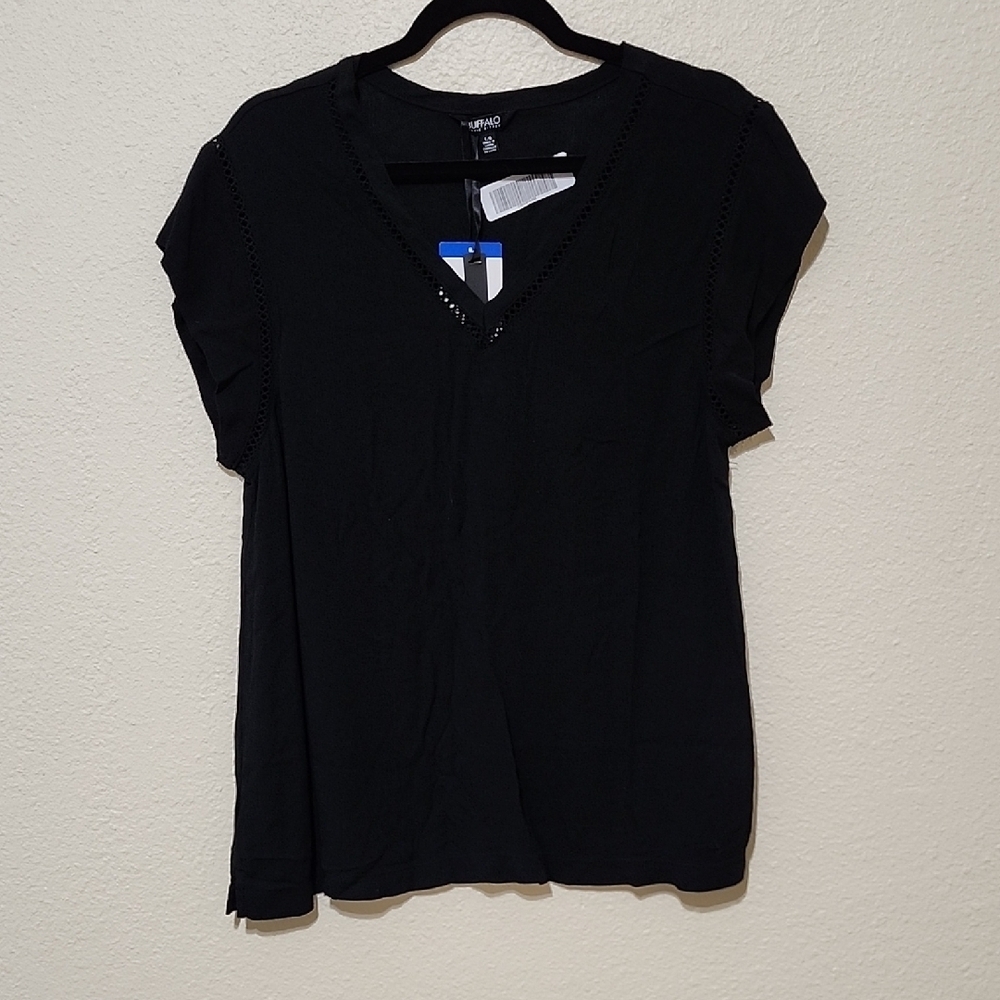 Buffalo David Bitton Black Short Sleeve Tee